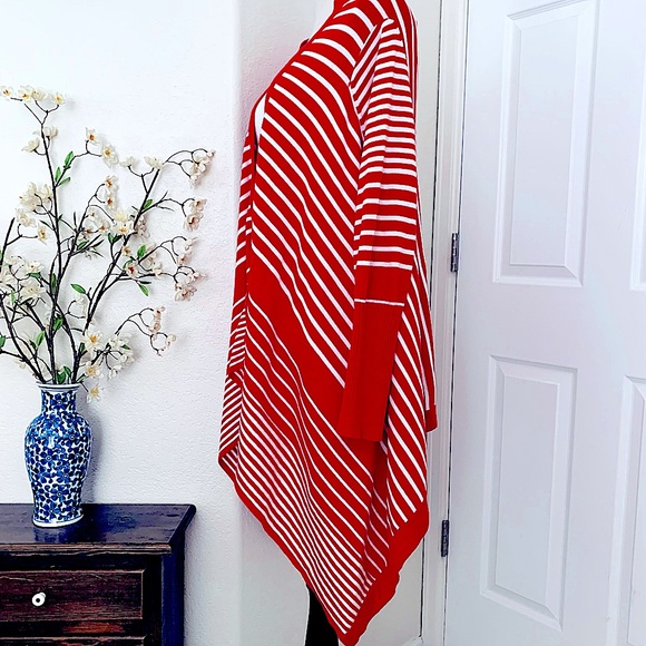 RENDITION Open Front Cascading Cardigan - Picture 5 of 12